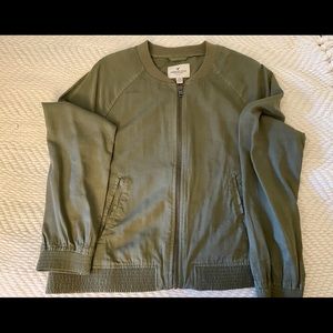 American navy green eagle zip up